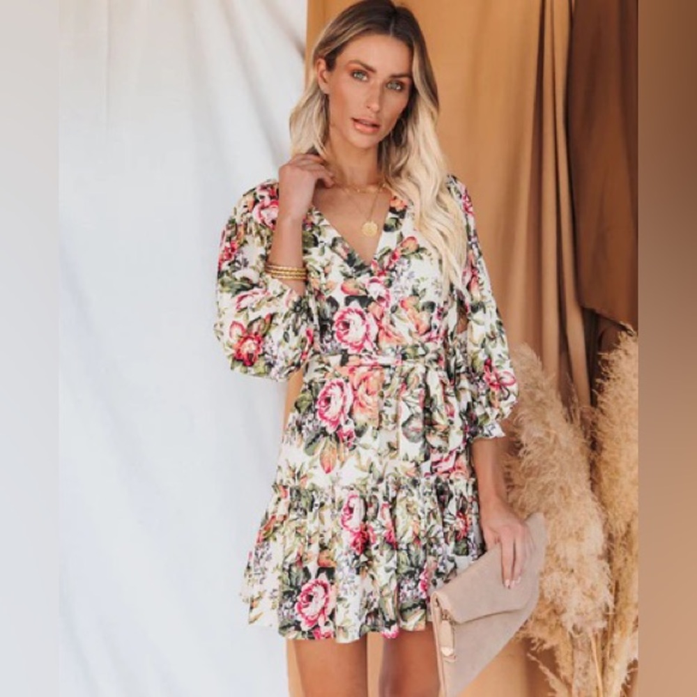 Floral Ruffle Dress
